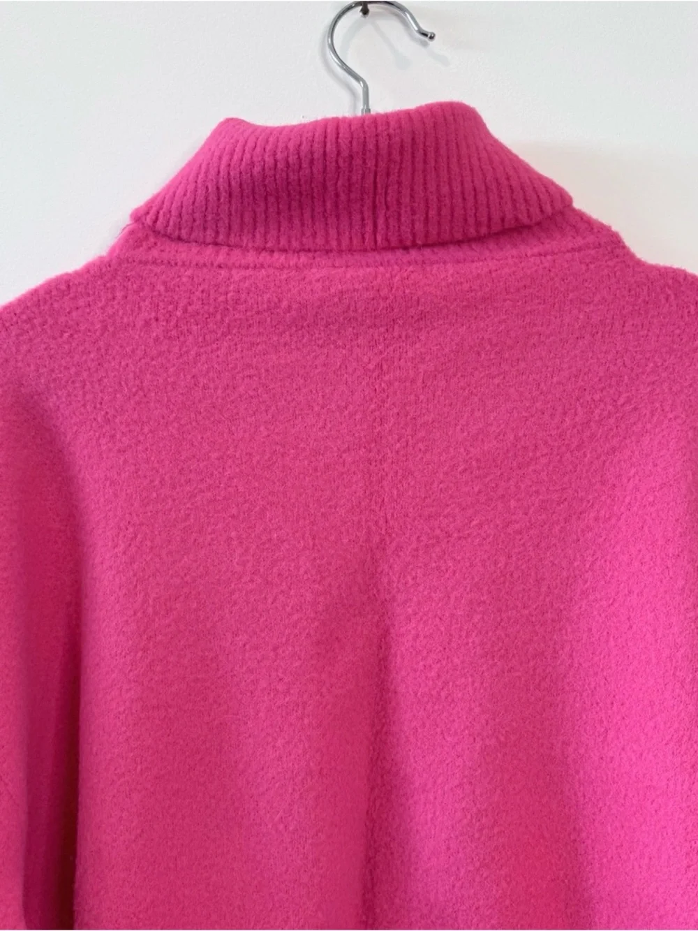 Zara Fuzzy Turtleneck Cropped Sweater / Pink / S - Picture 5 of 8